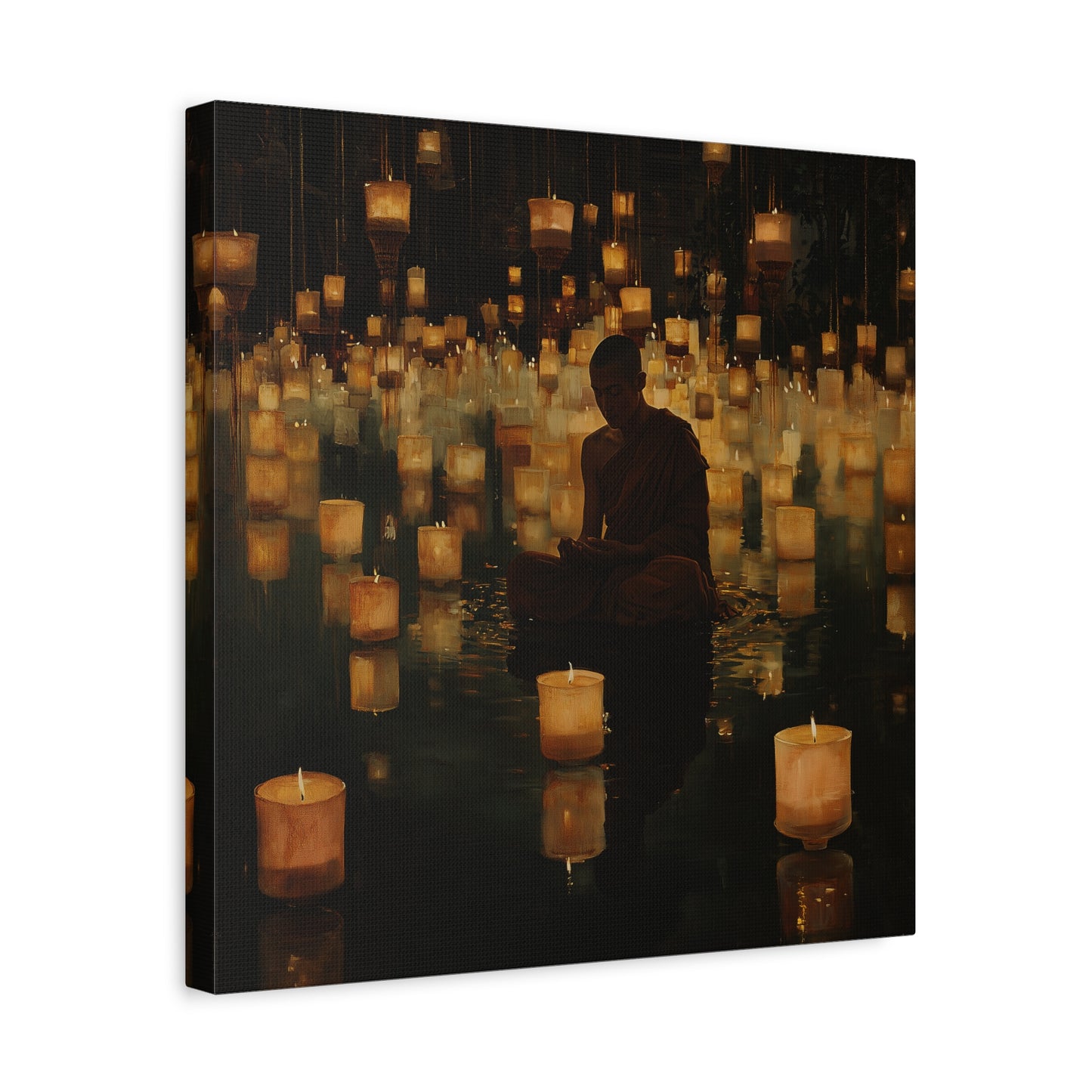 Stillness and Candles Canvas Print