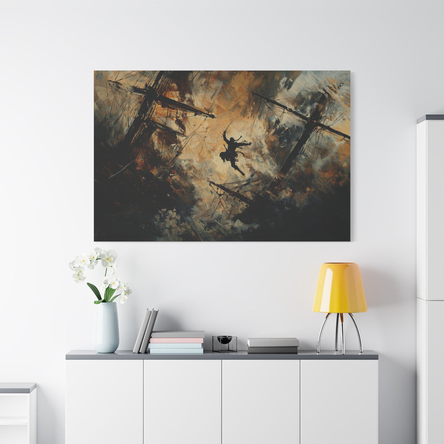 Storm and Steel Canvas Print