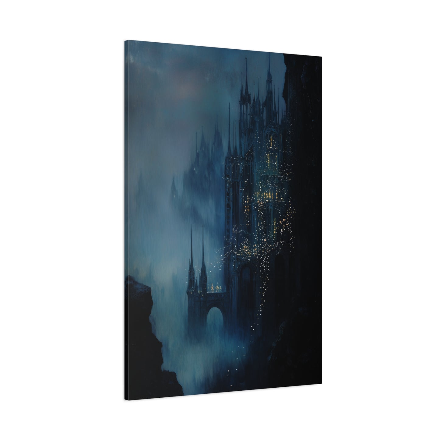 The Misty Spires Canvas Print