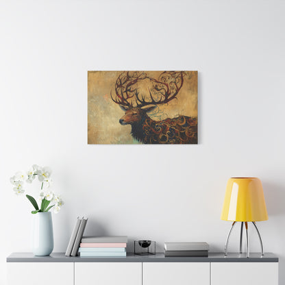 The Ancient Stag Canvas Print