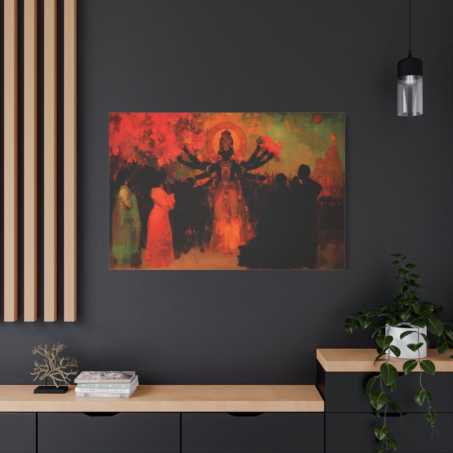 Shadowed Divinity Canvas Print