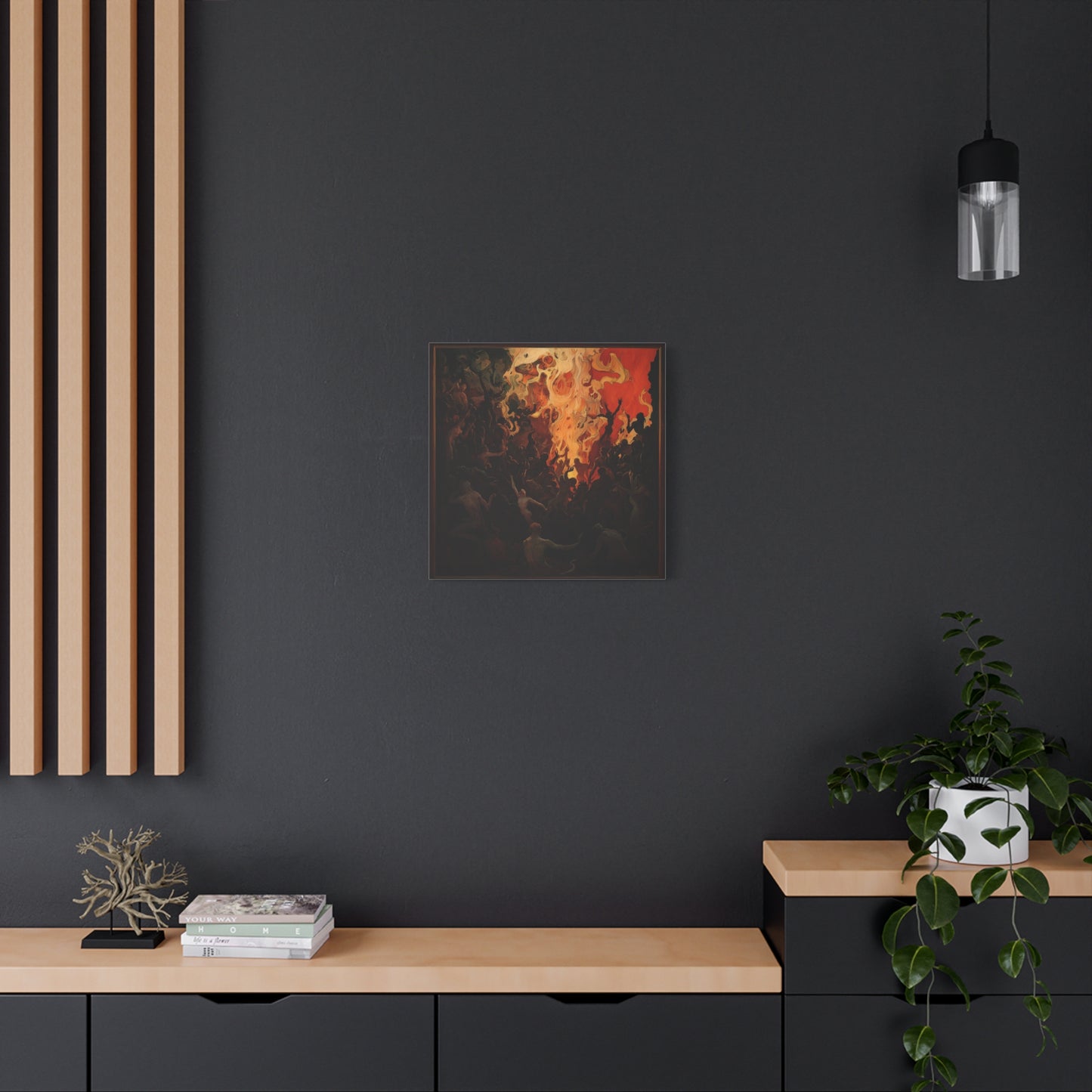 The Fiery Gathering Canvas Print