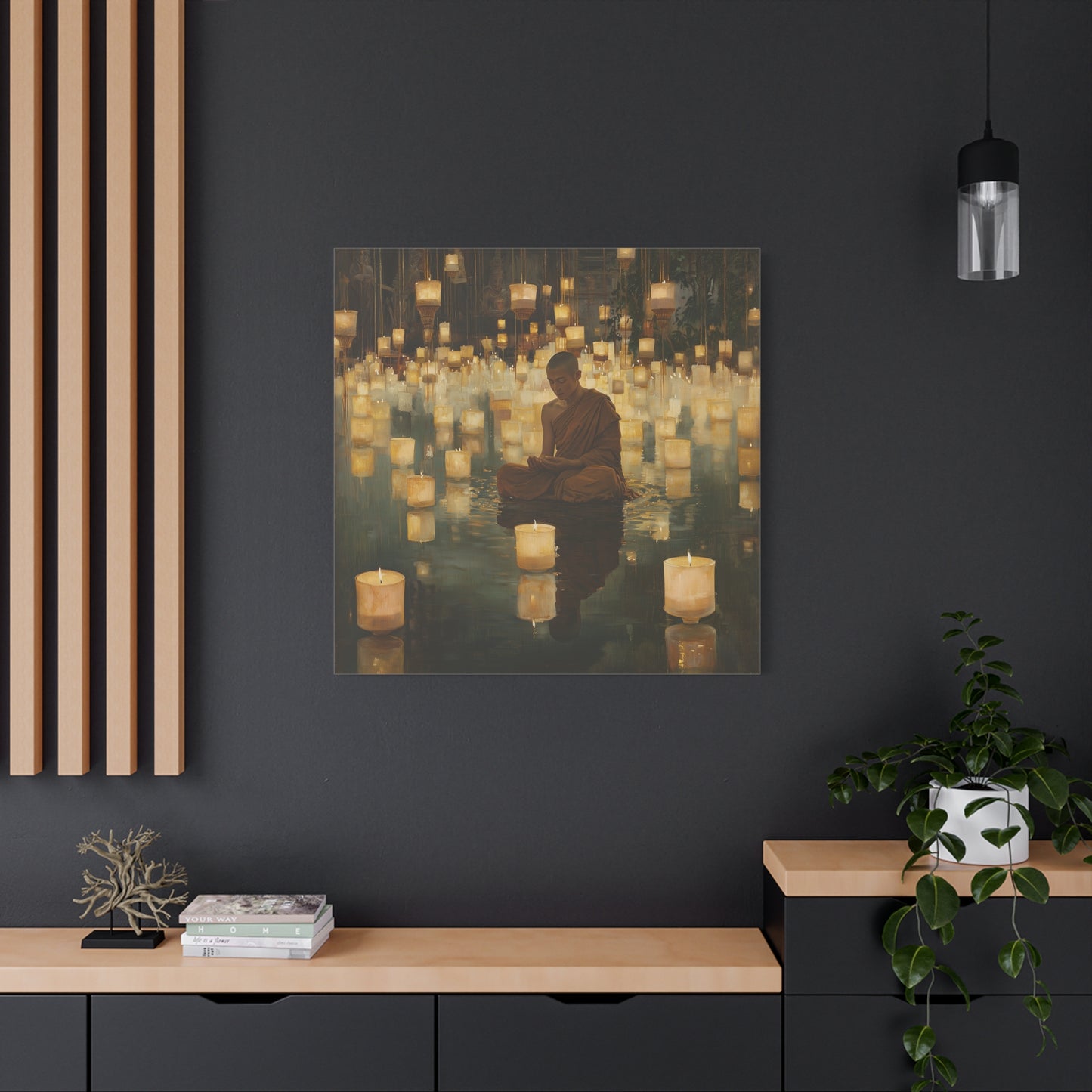 Quiet Candles Commune Canvas Print