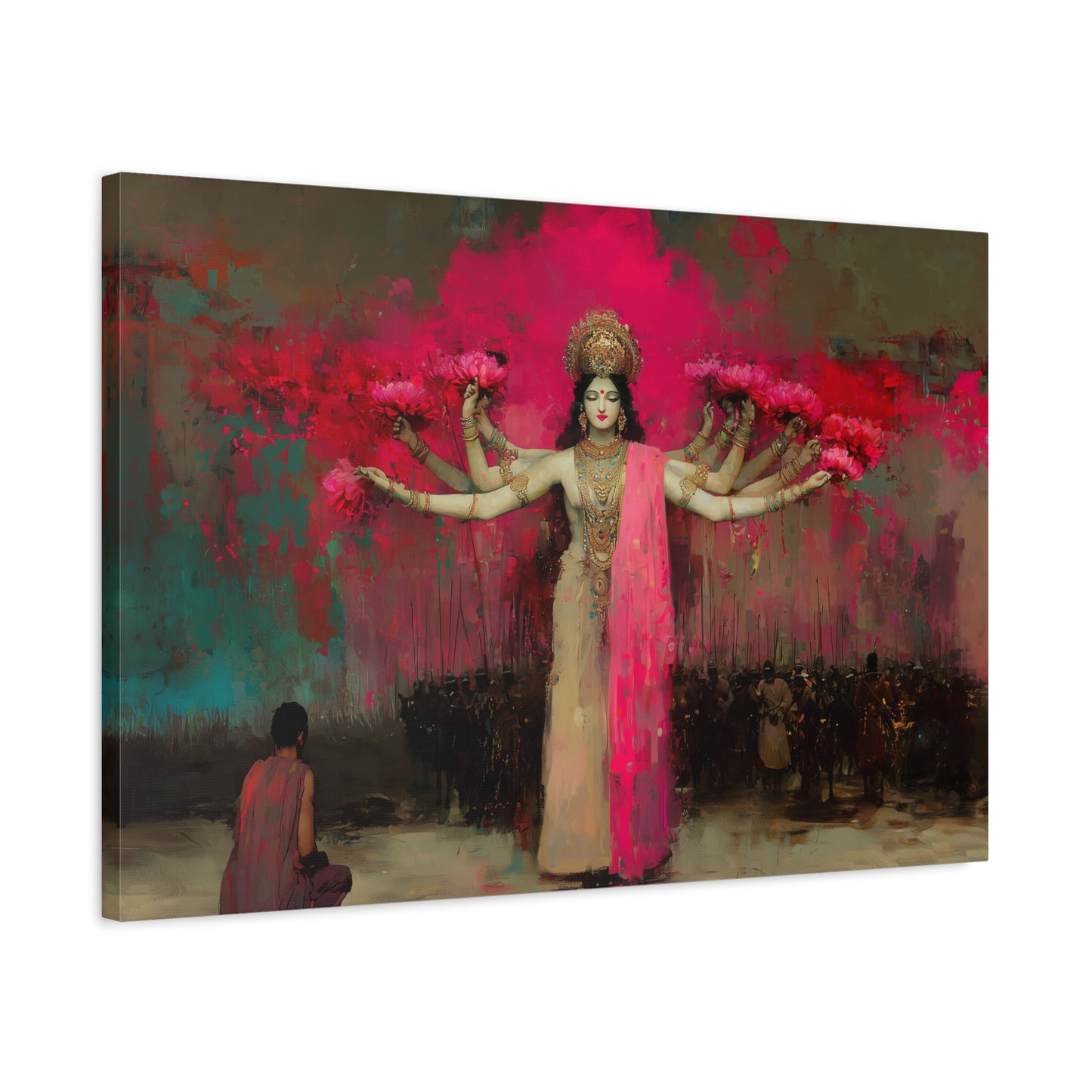 The Lotus Deity Canvas Print