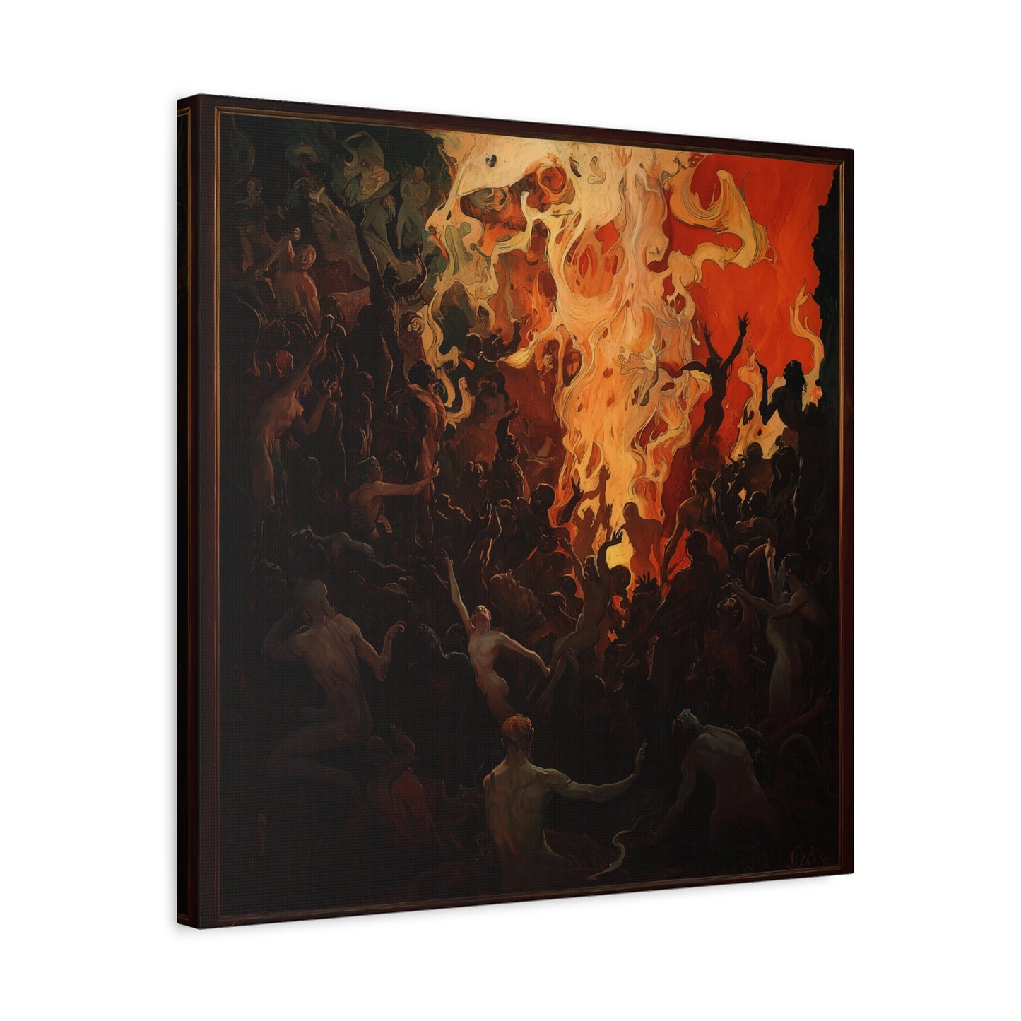 The Fiery Gathering Canvas Print