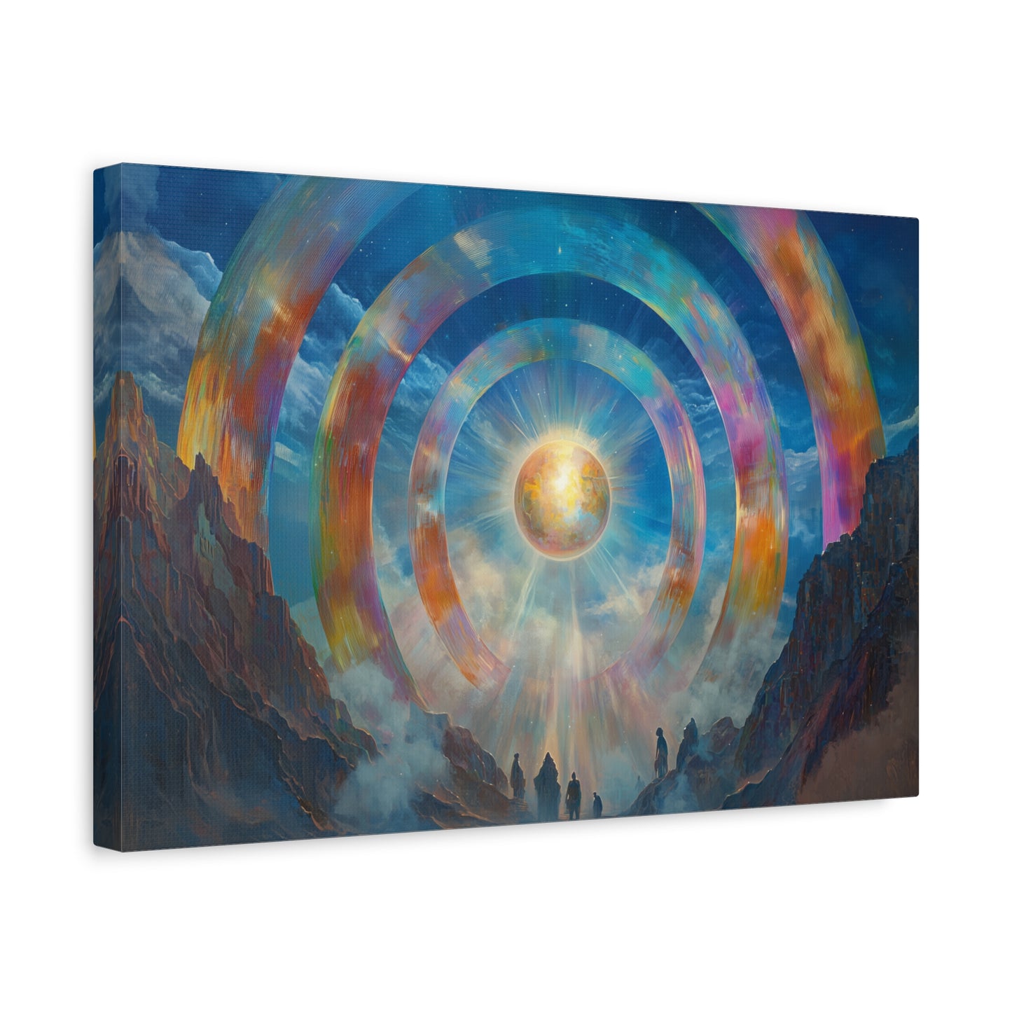 Rings of Light Canvas Print