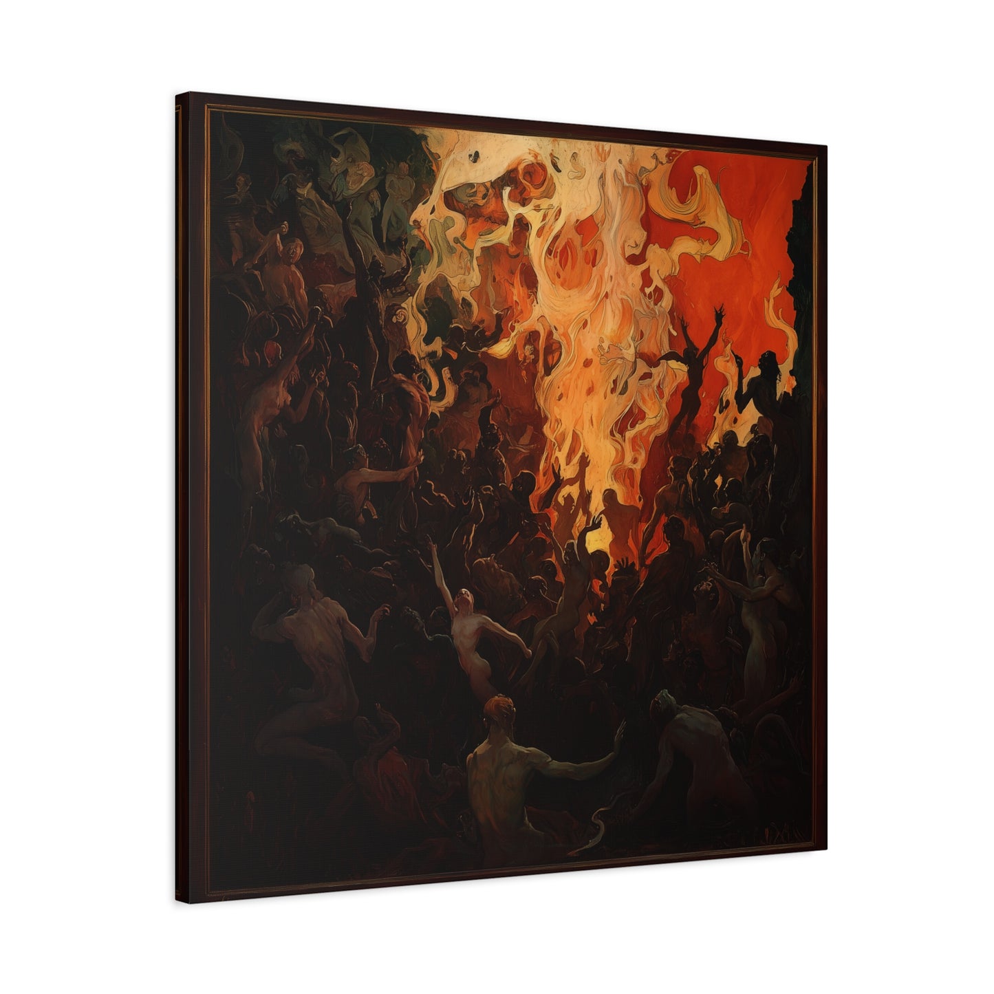 The Fiery Gathering Canvas Print