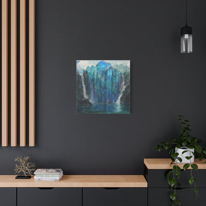 Blue Falls Canvas Print