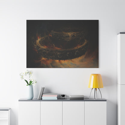 Watching Flame Canvas Print