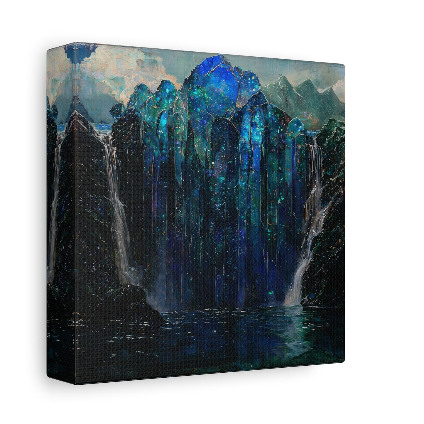 The Starlit Falls Canvas Print