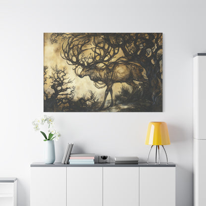 Stag of Ages Canvas Print