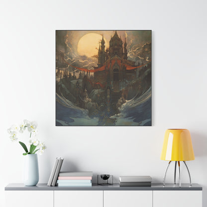 Castle in Mist Canvas Print