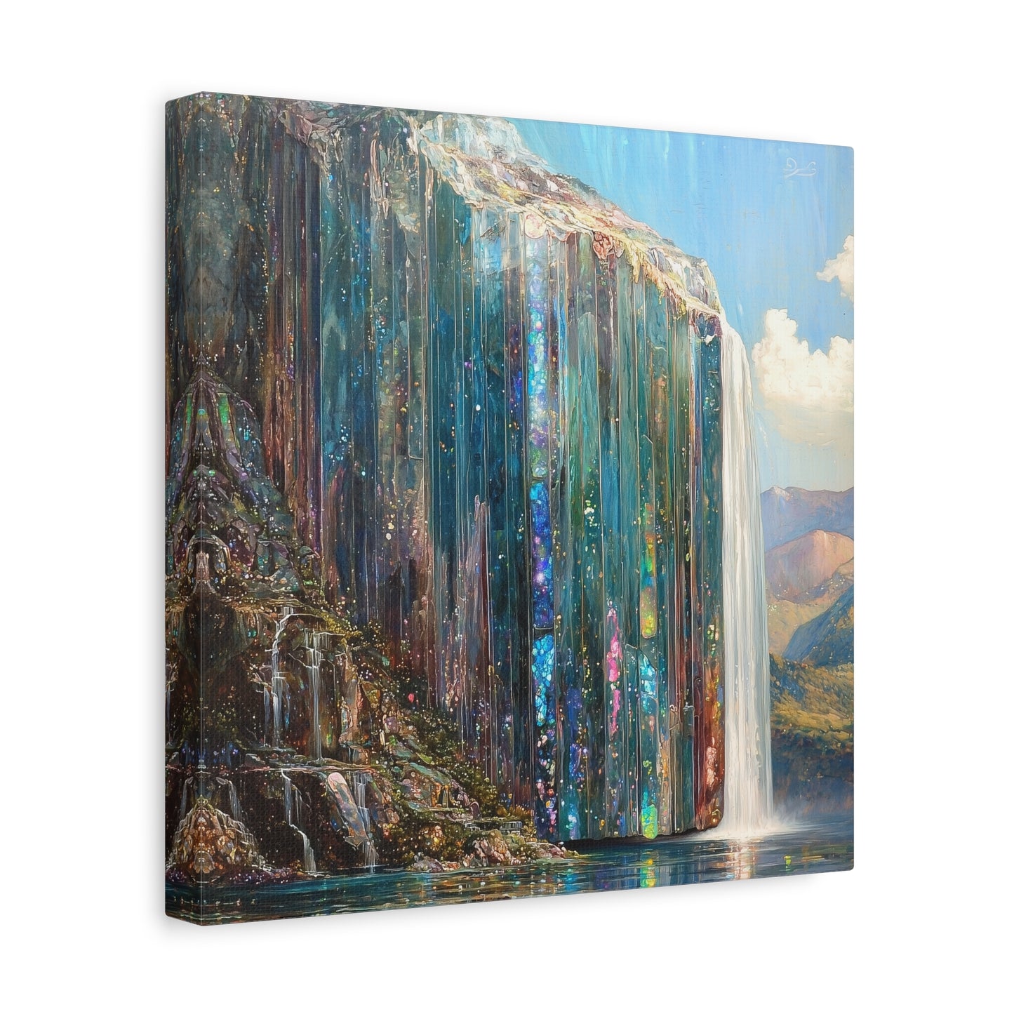 Abyssal Cascade Canvas Print