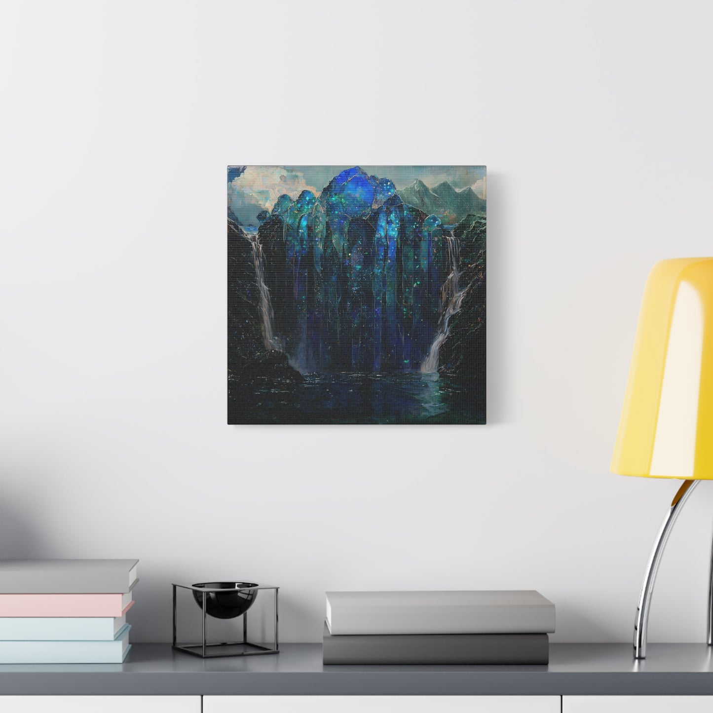 The Starlit Falls Canvas Print