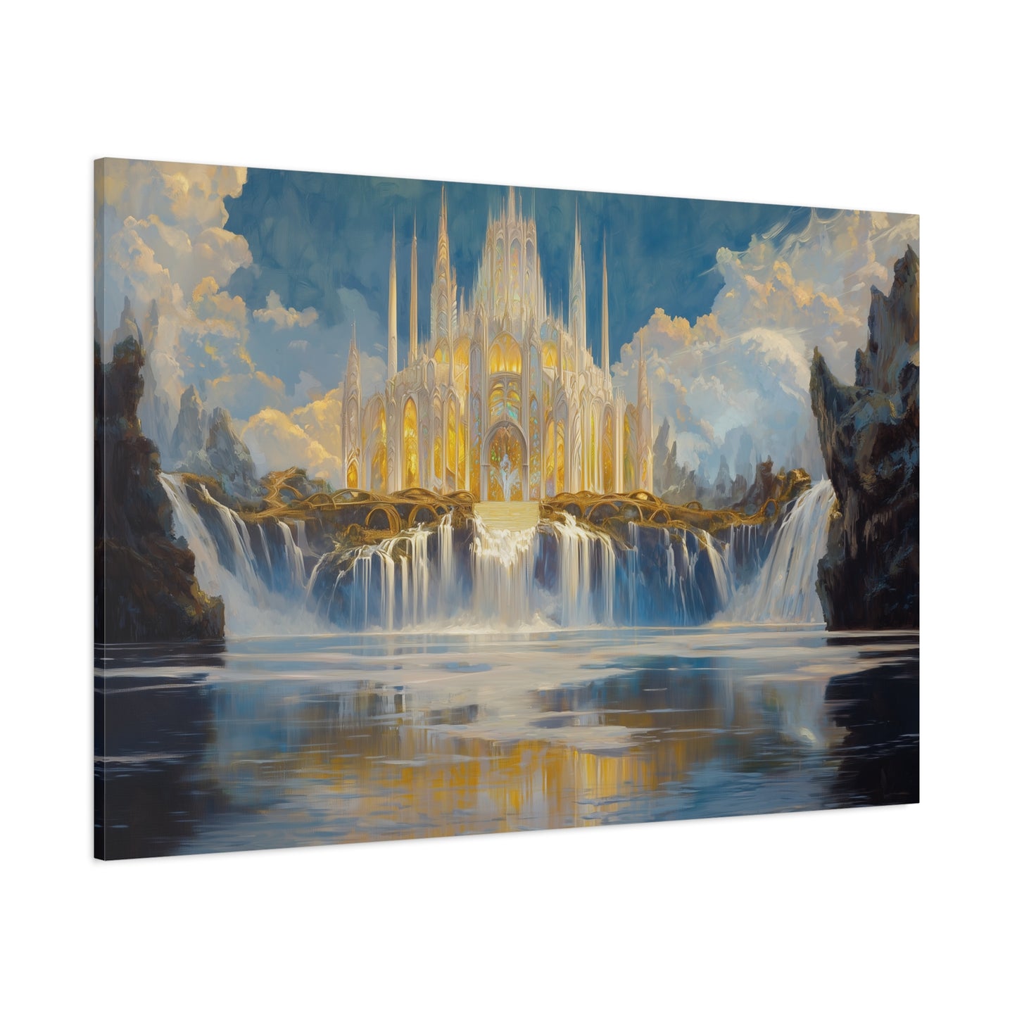 Golden Fortress Canvas Print