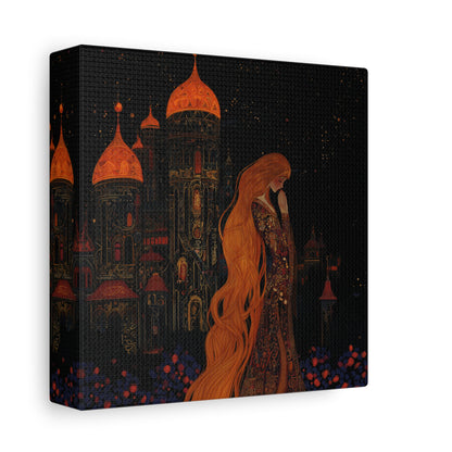 Starlit Citadel Canvas Print