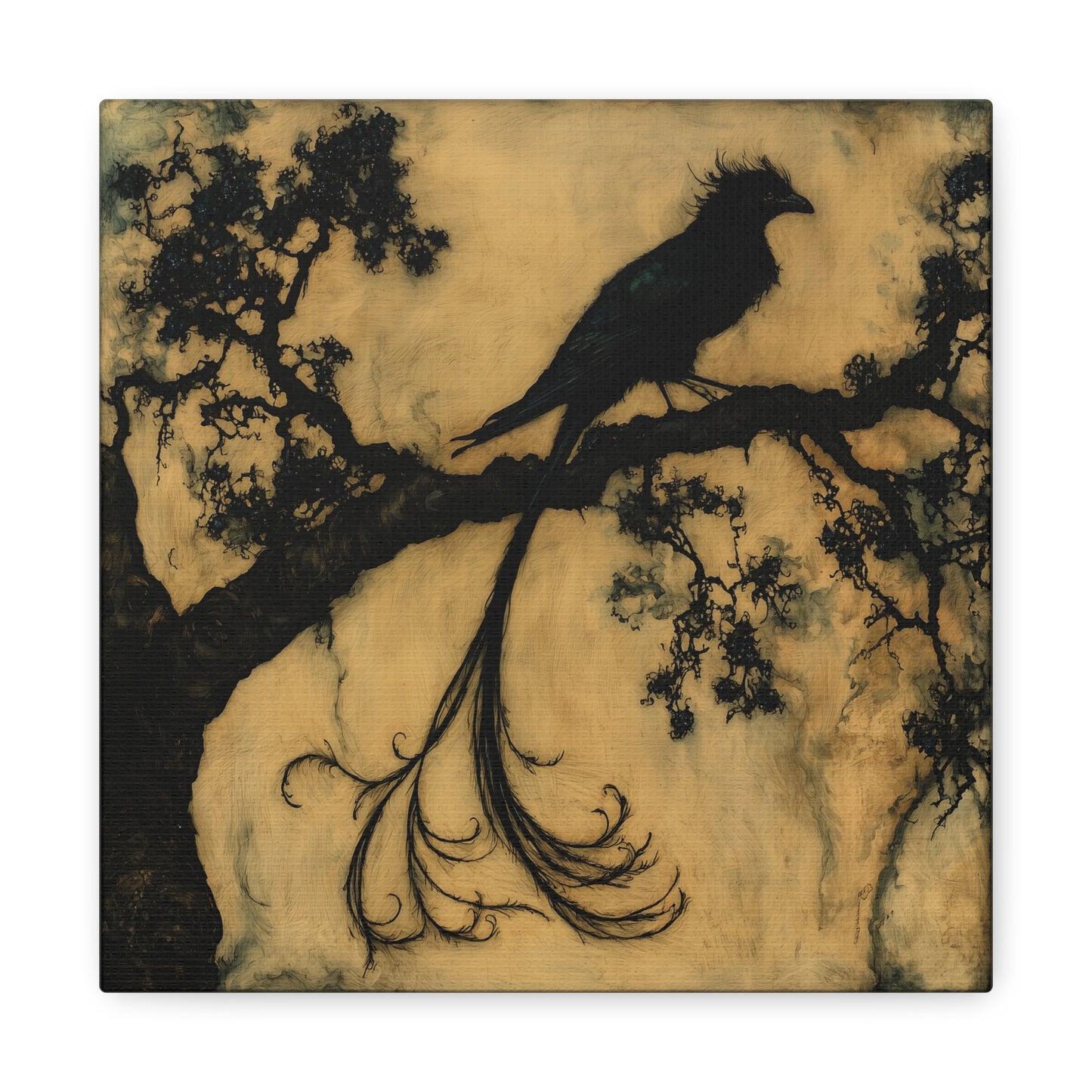 The Shadowed Perch Canvas Print