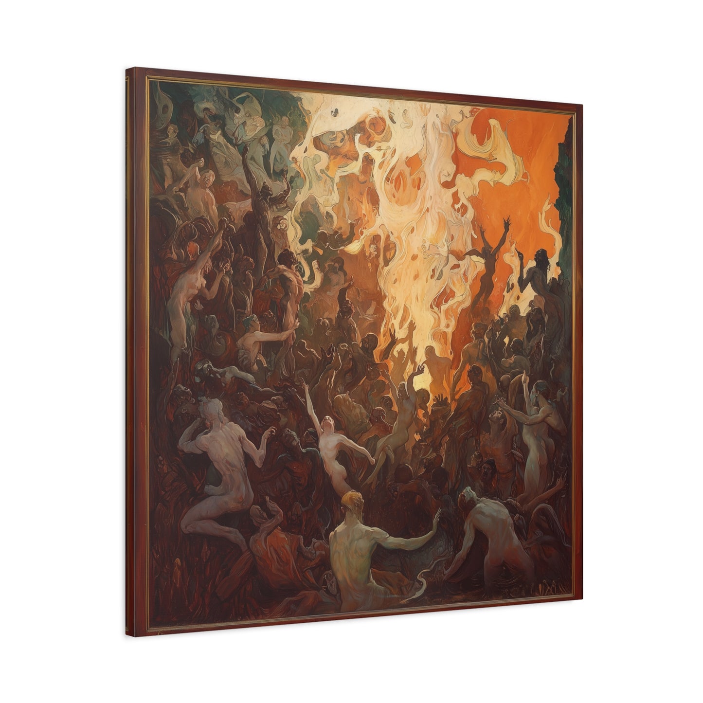 Flame's Whisper Canvas Print