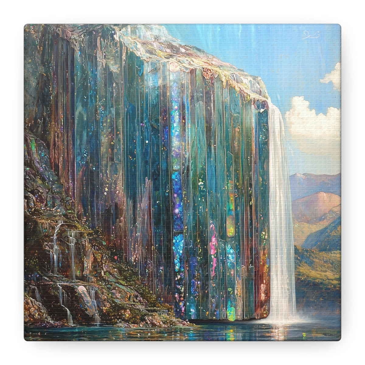 Abyssal Cascade Canvas Print