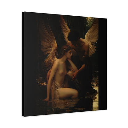 Shadowed Embrace Canvas Print