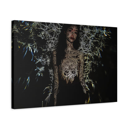 Night's Silken Threads Canvas Print