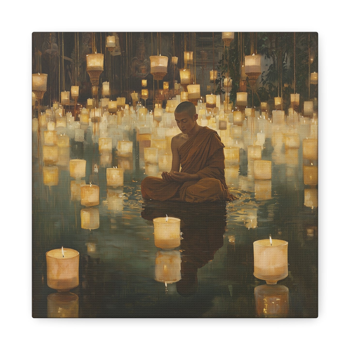 Quiet Candles Commune Canvas Print