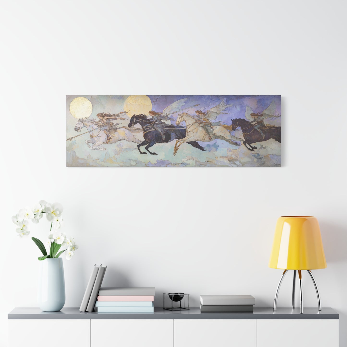 Moonlit Riders Canvas Print