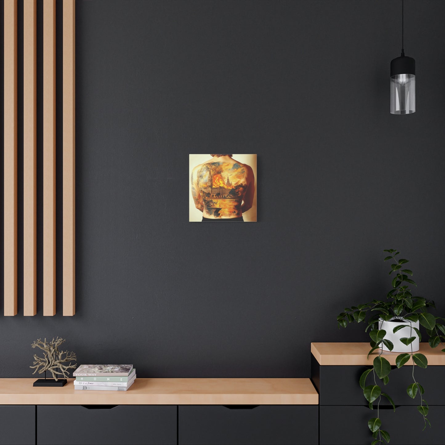 Fire and Stone Canvas Print