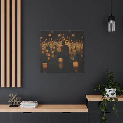 Stillness and Candles Canvas Print