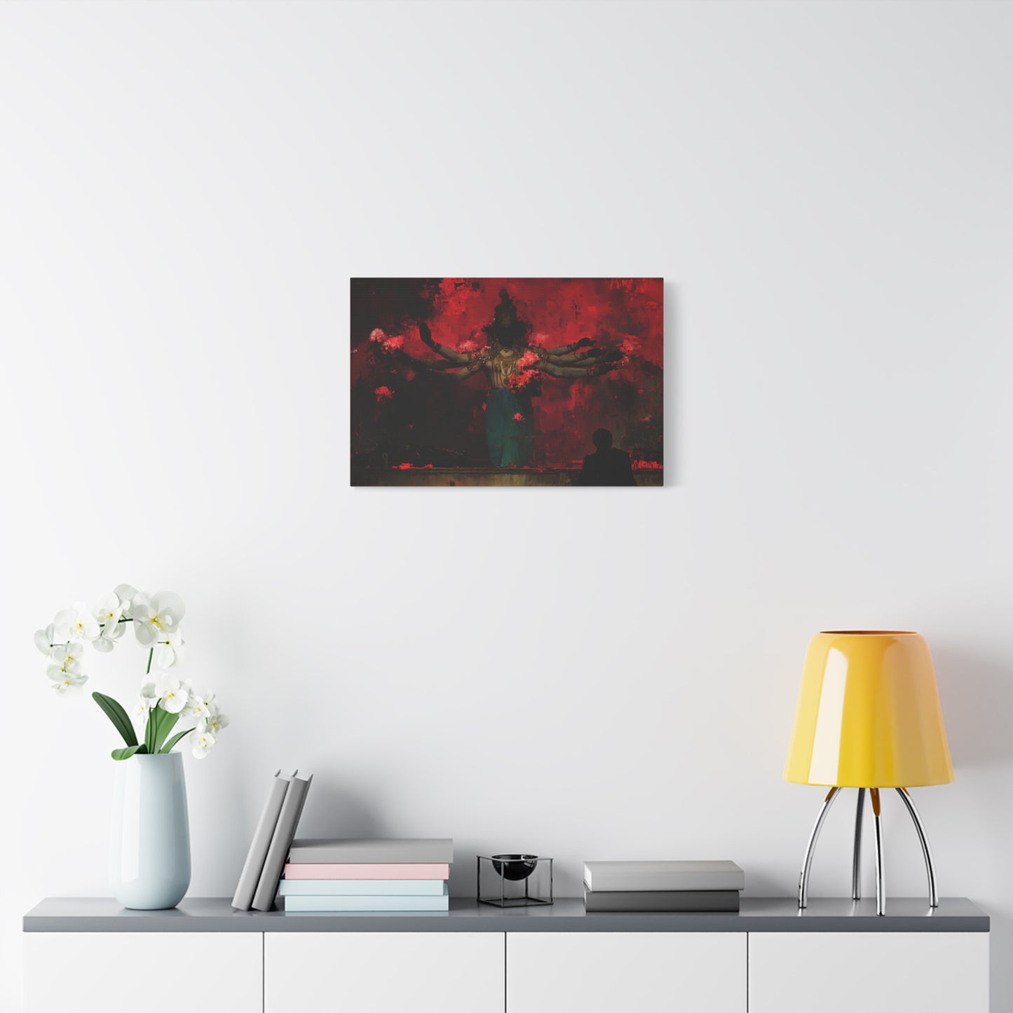 The Scarlet Veil Canvas Print