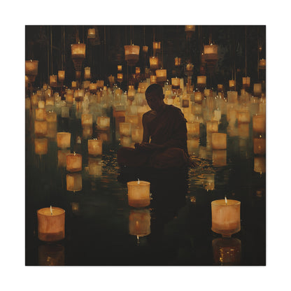 Stillness and Candles Canvas Print