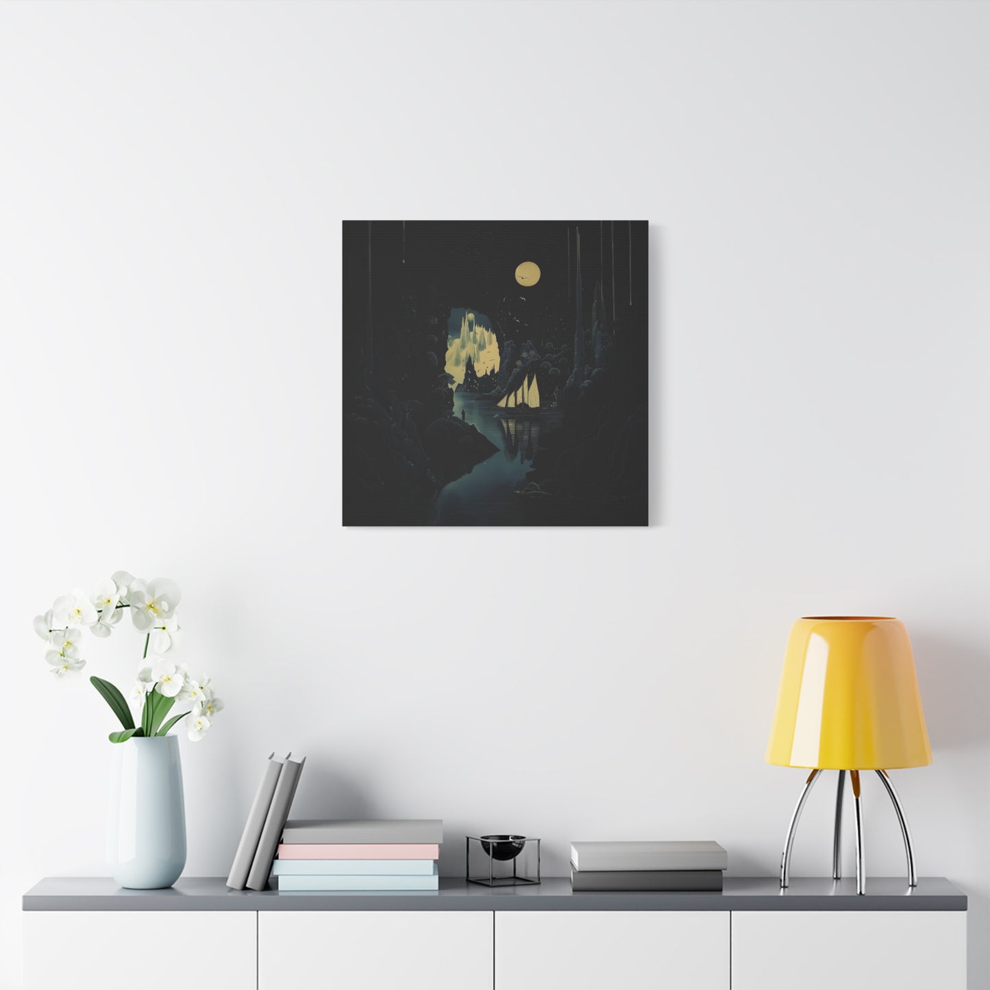 Moonlit Voyage Canvas Print