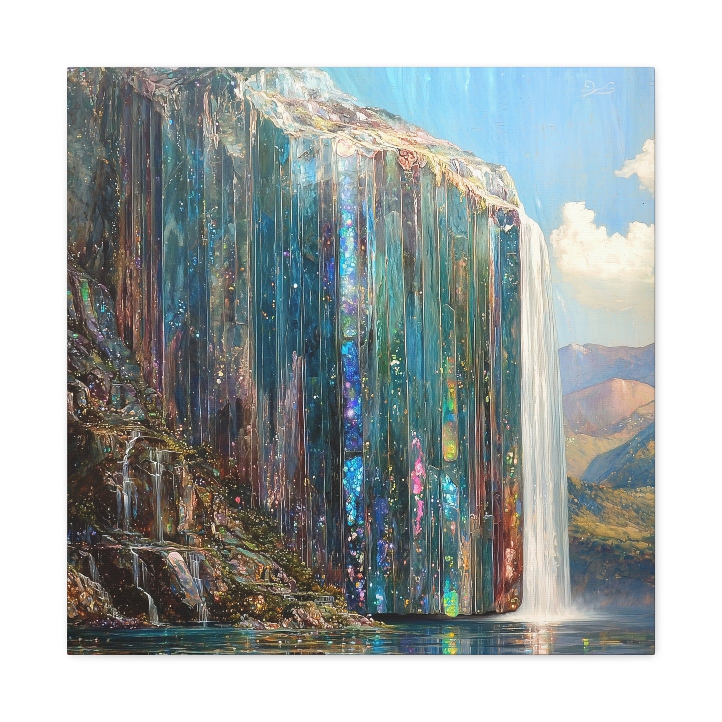 Abyssal Cascade Canvas Print