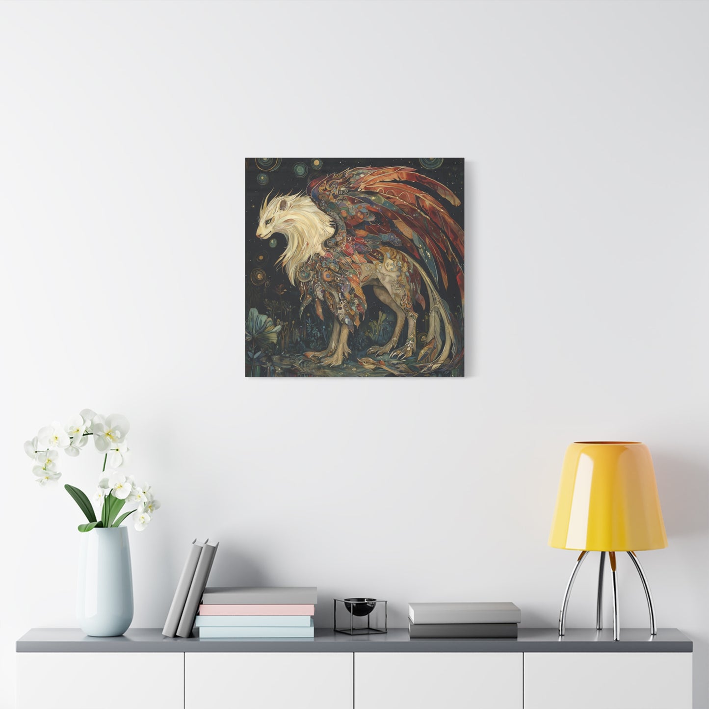 Feathered Infinity Canvas Print