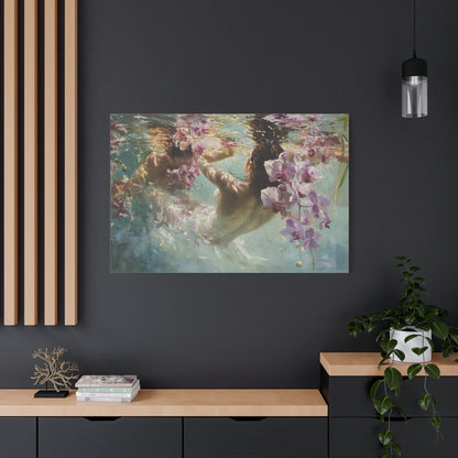 Orchid Pool Canvas Print