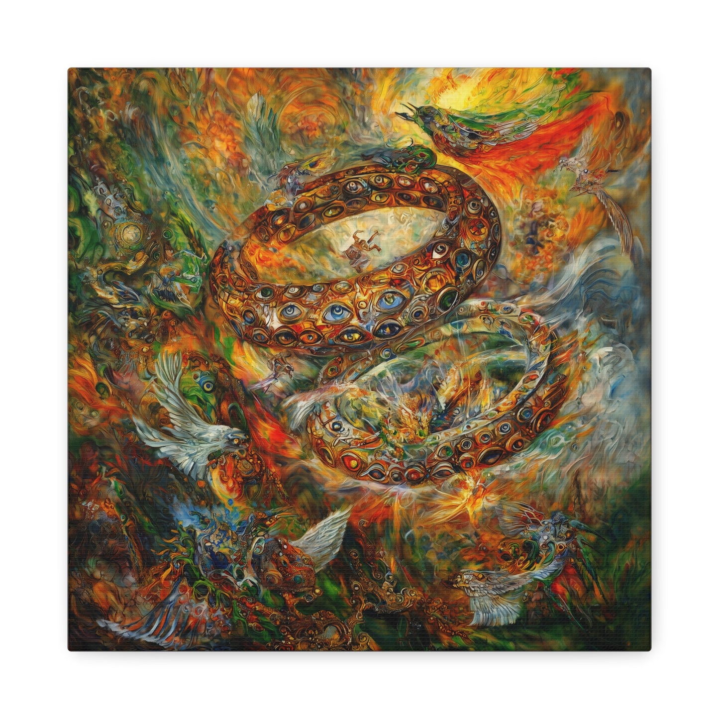 The Phoenix Rings Canvas Print