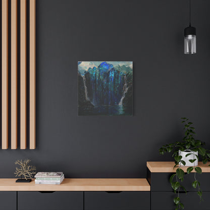 The Starlit Falls Canvas Print