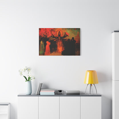 Shadowed Divinity Canvas Print