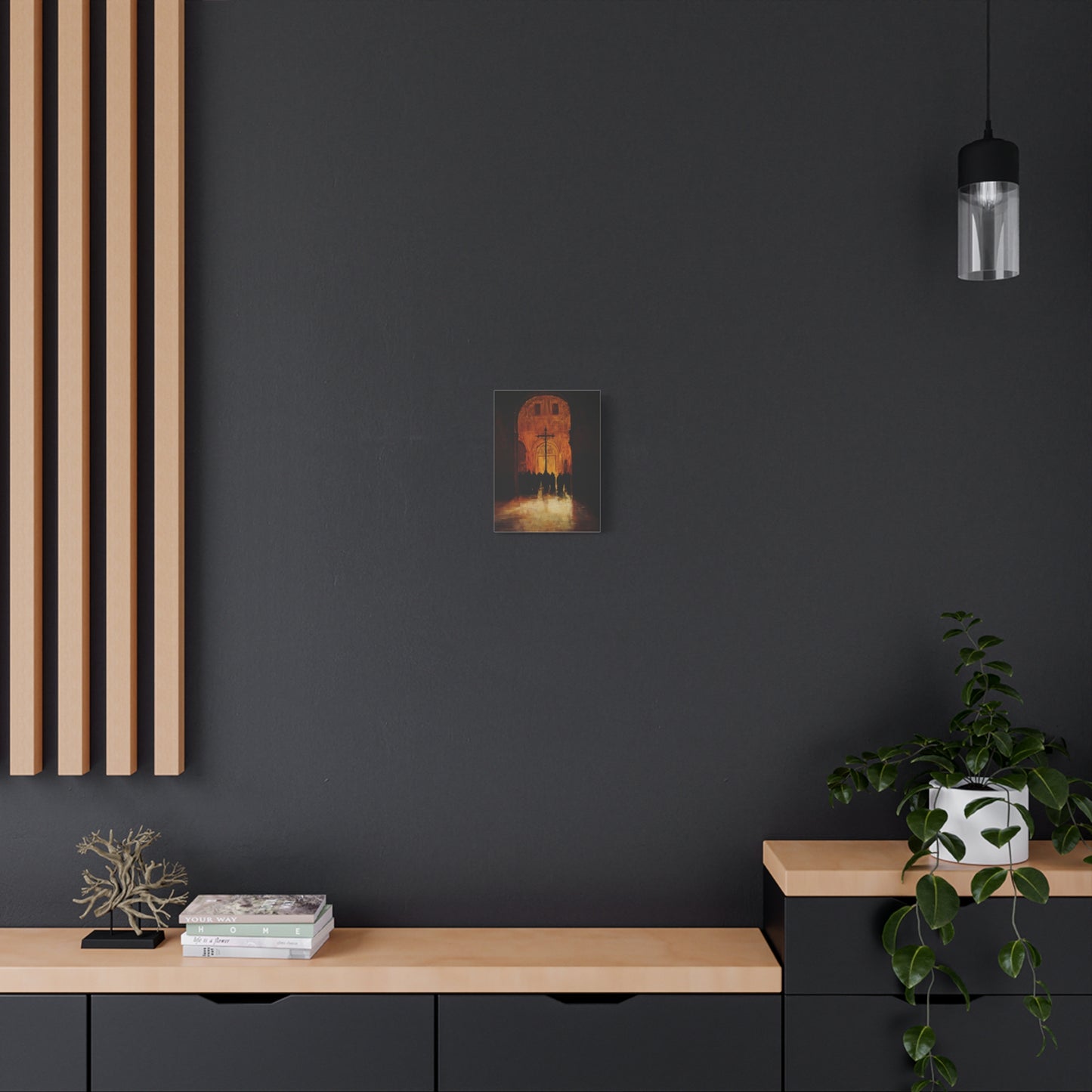 Silhouettes in Flame Canvas Print