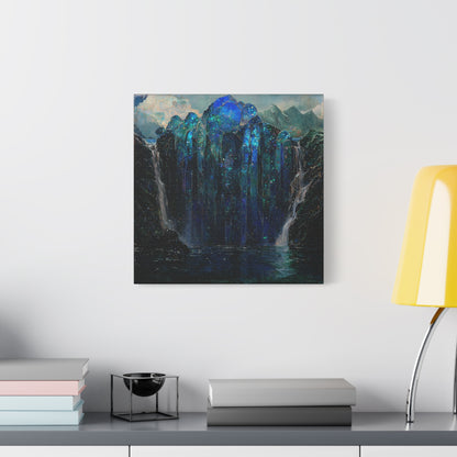 The Starlit Falls Canvas Print