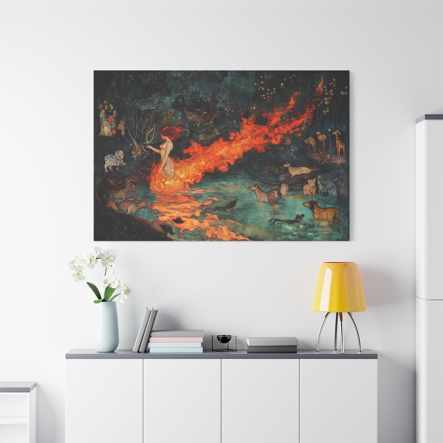 Where Fire Dreams Canvas Print