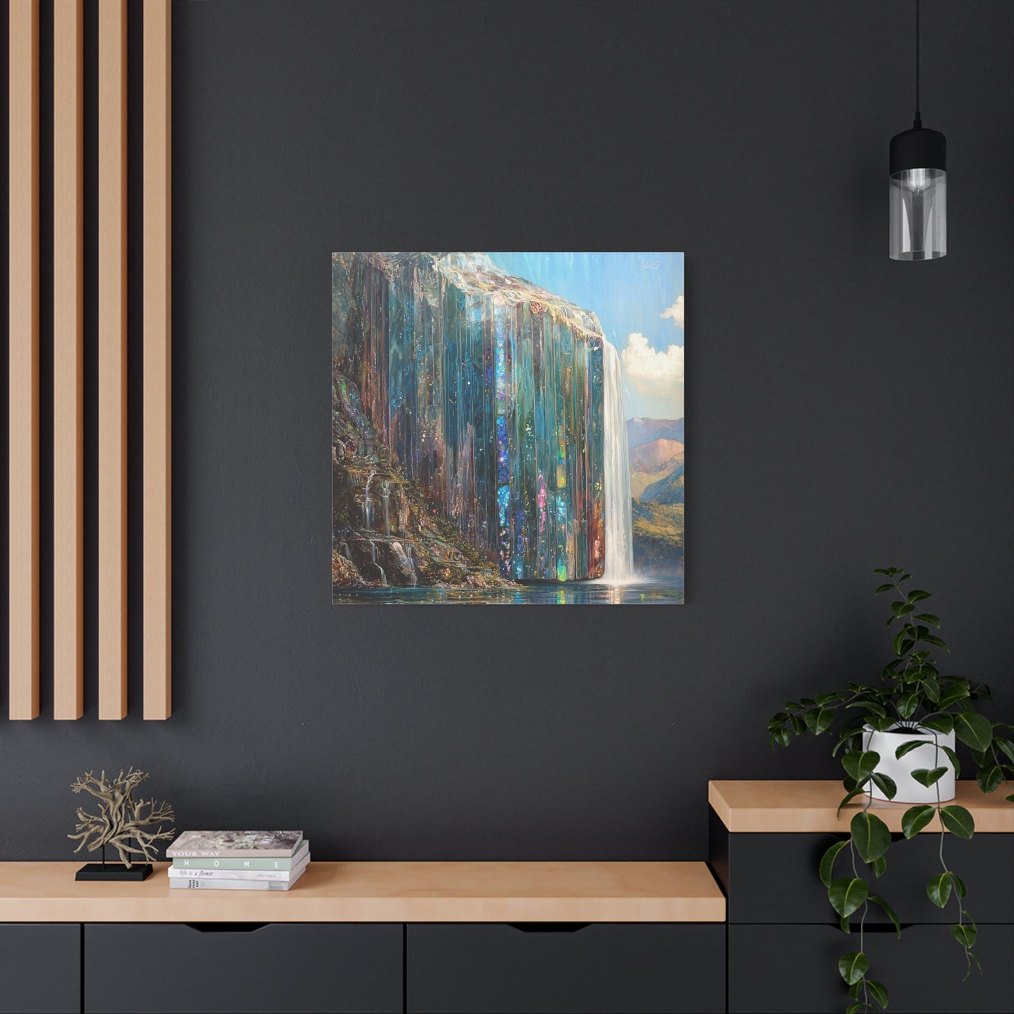 Abyssal Cascade Canvas Print