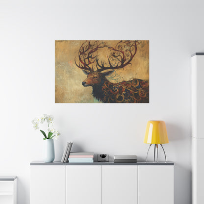 The Ancient Stag Canvas Print