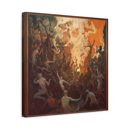 Flame's Whisper Canvas Print