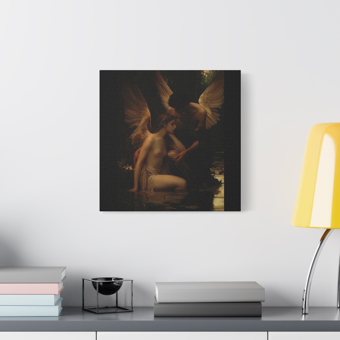 Shadowed Embrace Canvas Print