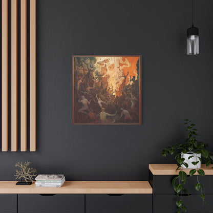 Flame's Whisper Canvas Print