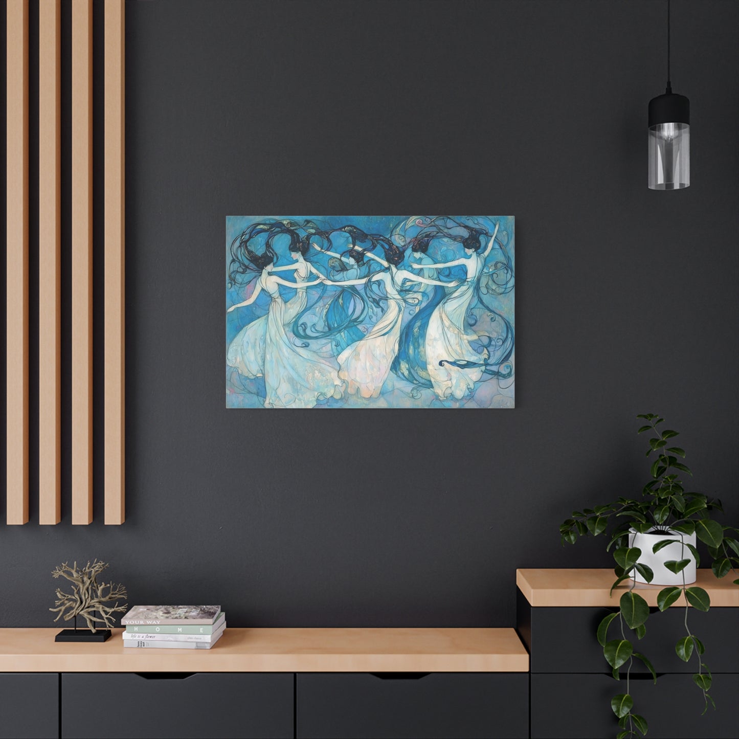 Dancers in Blue Canvas Print