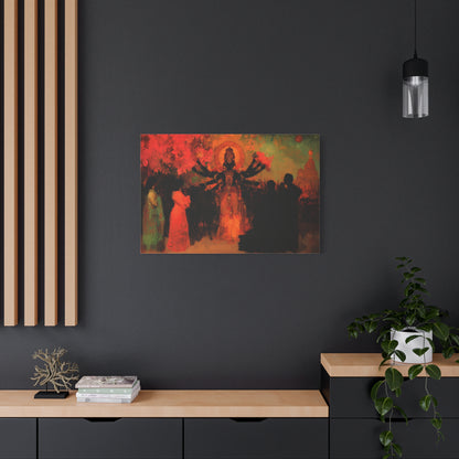 Shadowed Divinity Canvas Print