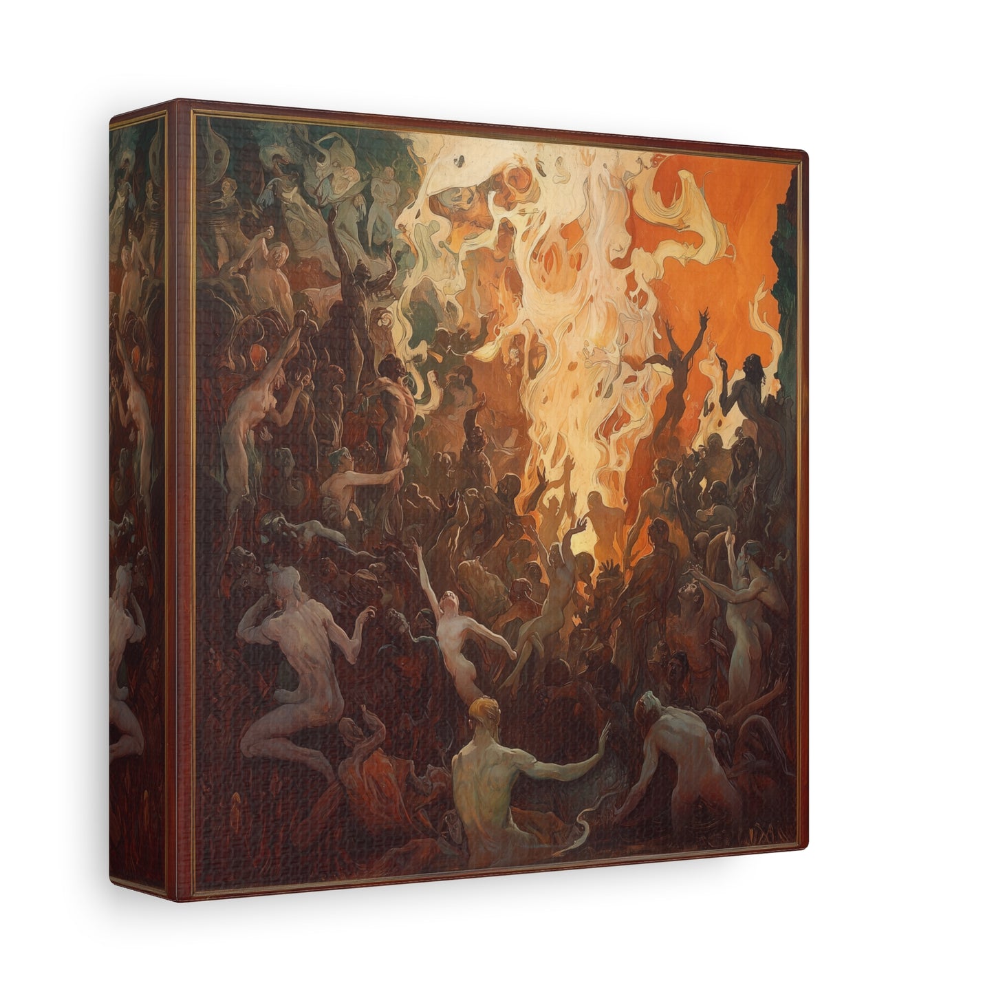 Flame's Whisper Canvas Print