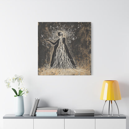 Eldritch Whispers Aflame Canvas Print